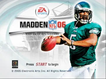 Madden NFL 06 (USA) screen shot title